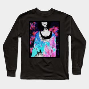 Manga girl tumblr clothes Japanese aesthetic Long Sleeve T-Shirt